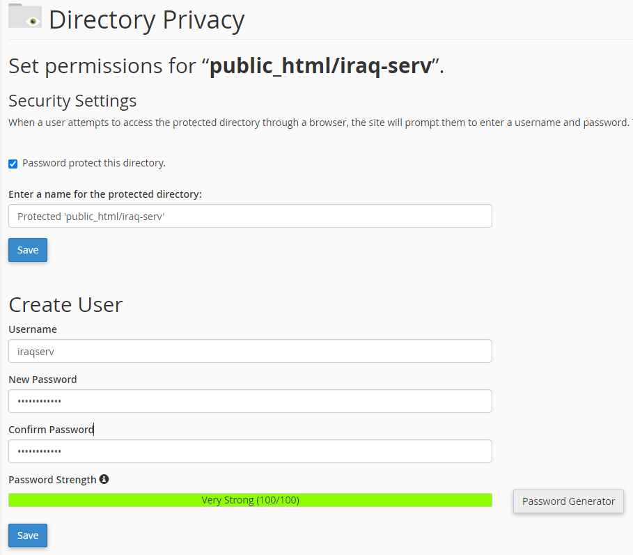 Create a firewall in cPanel-5