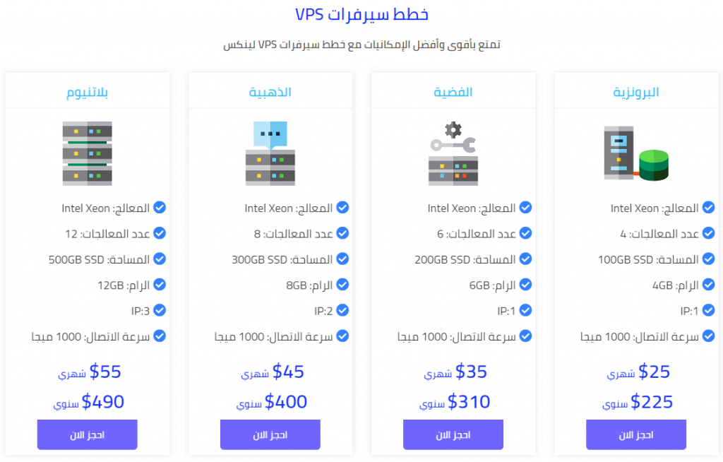 اسعار استضافة VPS