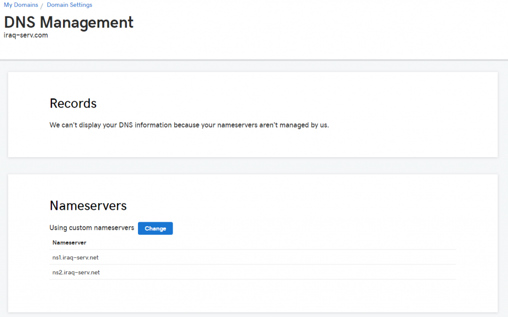 طريقة تغيير DNS على جودادي الخطوة الرابعة